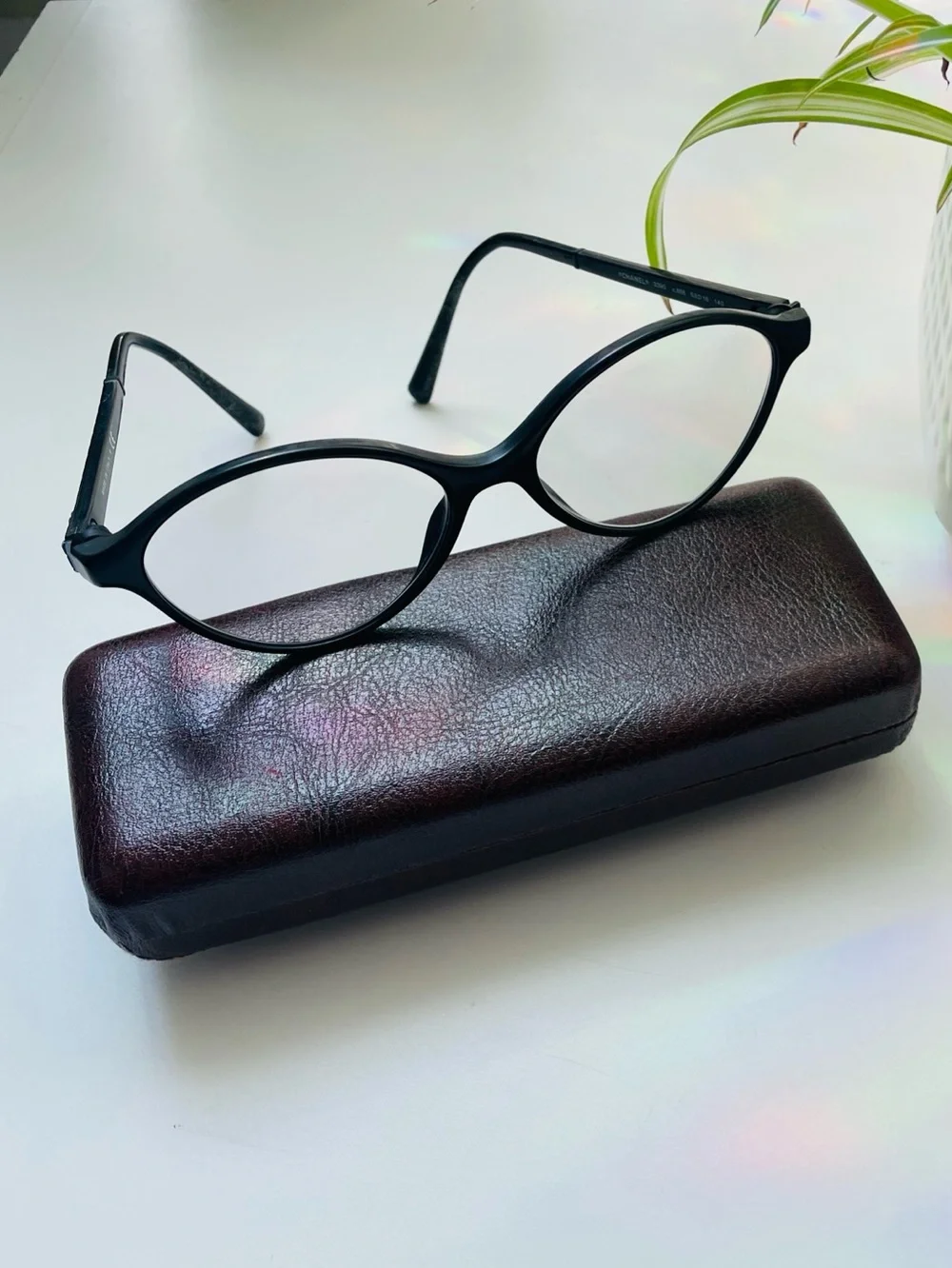 Authentic CHANEL 3390 Black Oval Eyeglass Made in Italy Serial BC24446639